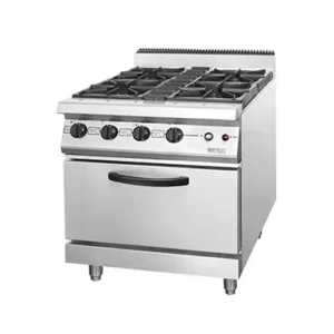 Gas Open Burner with Oven RBJ-4 – Kompor Gas Industri 4-Tungku + Oven Terintegrasi